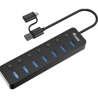 Afbeelding van Equip 128965 interface hub USB 3.2 Gen 1 (3.1 1) Type A 5000 Mbit/s Zwart