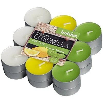 Afbeelding van Bolsius Waxinelichtjes Citroen/Basilicum 18 Stuks