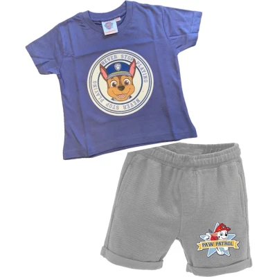 Afbeelding van Paw Patrol set broek + t shirt grijs/blauw maat 86/92
