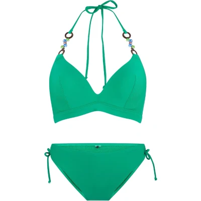 Afbeelding van Lingadore Padded SET Triangle Bikini, Dames, Maat: 38xA, Green