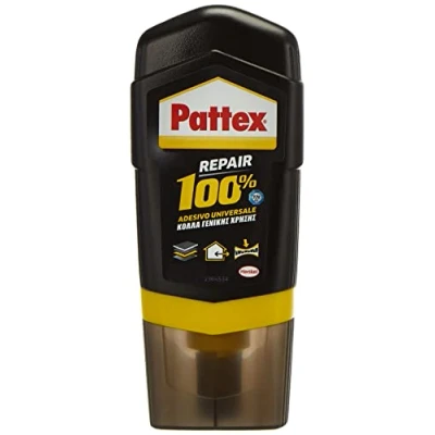 Afbeelding van Pattex 100% universele lijm, transparante lijm met sterke begingreep, voor metaal, kunststof, hout, steen enz., 1 x 50 g