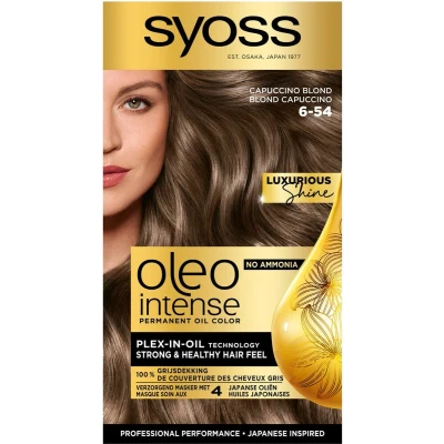 Afbeelding van 3x Syoss Oleo Intense Haarverf 6 54 Capuccino Blond