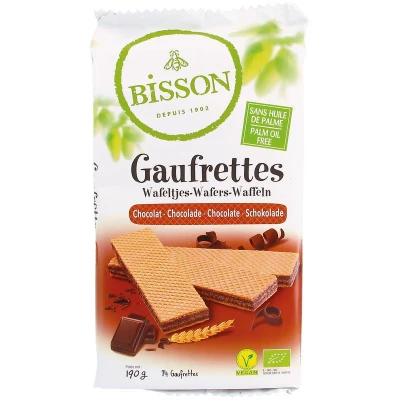 Afbeelding van Bisson Wafels chocolade 190 g