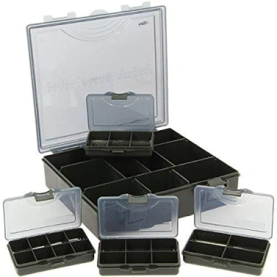 Afbeelding van Tackle Box Set 4 Bit Boxes Carp grof opslagsysteem NGT