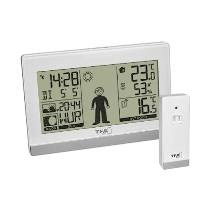 Afbeelding van TFA Dostmann Weather Boy 35.1159.02 Draadloos weerstation Verwachting voor 8 uur Aantal sensoren max.: 3
