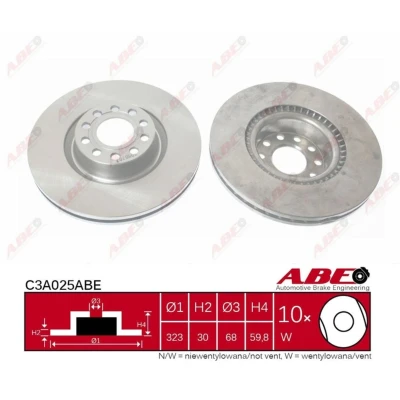 Afbeelding van ABE Remschijven C3A025ABE