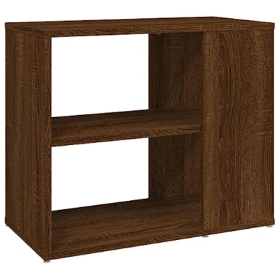 Afbeelding van vidaXL Bijzetkast 60x30x50 cm bewerkt hout bruin eikenkleur, kast, opbergkast, zijkast, houten wandkast, dressoir, kasten, kasten