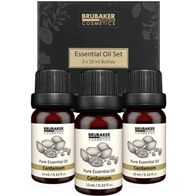 Afbeelding van BRUBAKER Set van 3 Cardamon Olie Etherische Oliën Aromatherapie Cadeauset X 10 ML Natuurlijke &amp; Veganistische