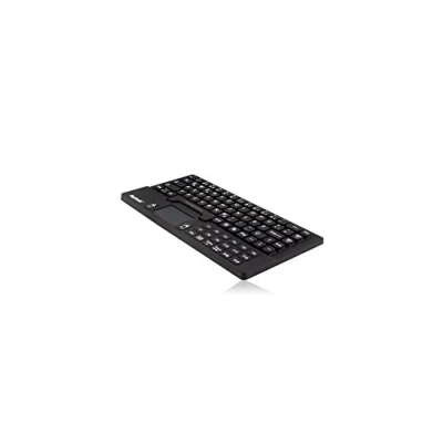 Afbeelding van KeySonic KSK 5031IN (DE) Water /stofdicht Mini toetsenbord (USB bekabeld) gemaakt van siliconen met touchpad &amp; 2 muistoetsen (zwart)