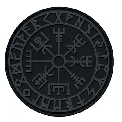 Afbeelding van LEGEEON ACU Subdued Vegvisir Viking Compass Norse Rune Morale Tactical PVC Rubber Fastener Patch
