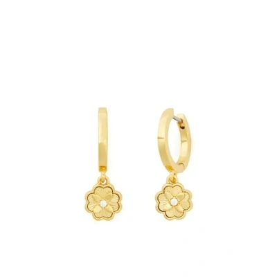 Afbeelding van kate spade new york Huggies Oorbellen clear/goldcoloured, Dames, Maat: One Size, Clear/gold/coloured