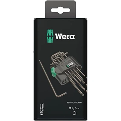 Afbeelding van 967 PKL/9 SB Torx hoeksleutelset, BlackLaser, 9 delig, Wera 05073598001