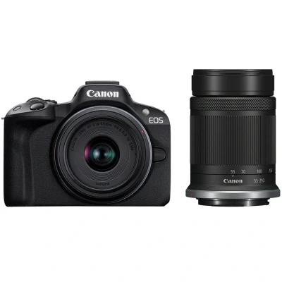Afbeelding van Canon EOS R50+RF S 18 45+RF 55 210