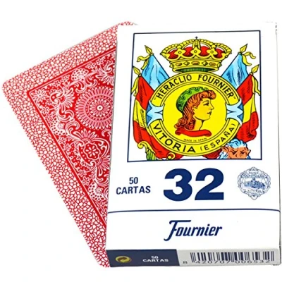 Afbeelding van Fournier Kaartdeck, blauw/rood (F20993)