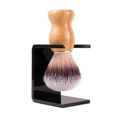 Afbeelding van Biowust Scheerset Scheerkwast &amp; Houder 100% Vegan