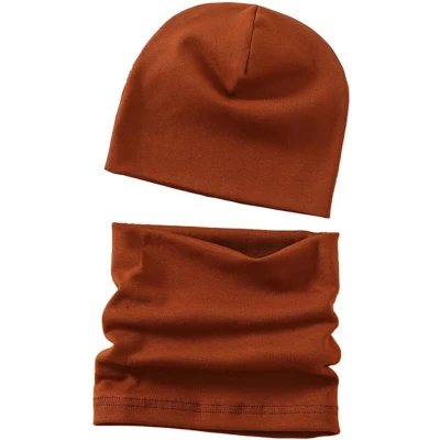 Afbeelding van Inovra ® Warme Kinder Sjaal en Muts Set voor Jongen Meisje Winter Katoenen Loop
