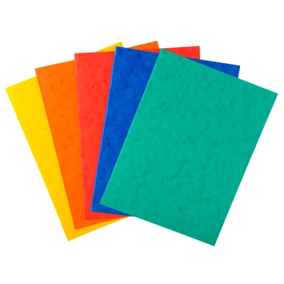 Afbeelding van Exacompta ref. 220000E Set van 25 glanskartonnen dossiermappen 225 g/m² FSC® gecertificeerde mappen Afmetingen: 24 x 32 cm voor A4 documenten 5 geassorteerde kleuren