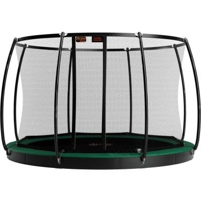 Afbeelding van Trampoline Avyna Pro Line FlatLevel 430 + Royal Class Veiligheidsnet Groen