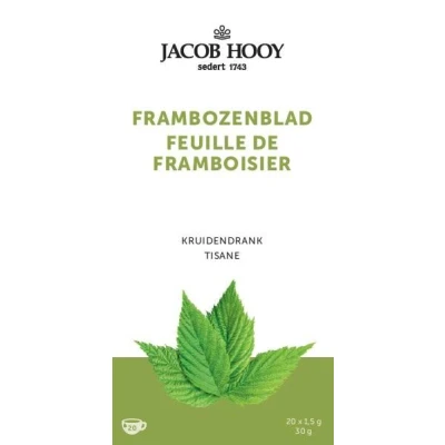 Afbeelding van Jacob Hooy Frambozenblad Thee 20 theezakjes