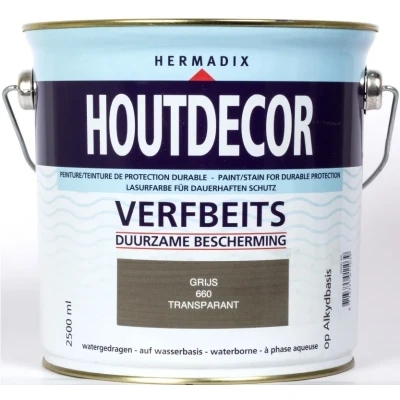 Afbeelding van Houtdecor 660 transparant grijs 2500 ml Hermadix