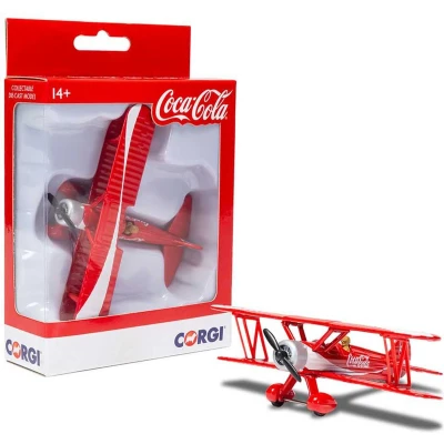 Afbeelding van Coca Cola Stearman Vliegtuig kerst My Village