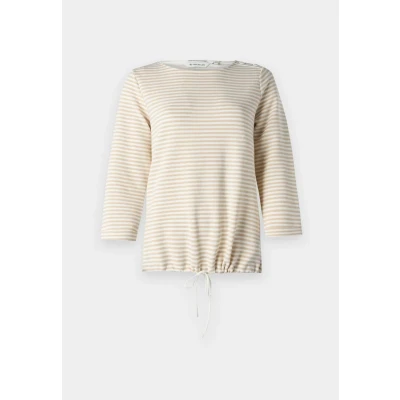 Afbeelding van TOM Tailor Structured Longsleeve, Dames, Maat: XXL, Beige/off white