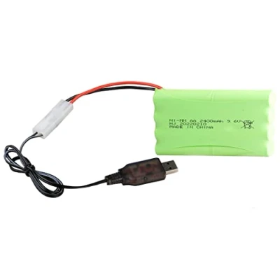 Afbeelding van Yangers 9.6v 2400mah NI MH Batterij RC Oplaadbare Batterijen Tamiya Plug Connector met USB Lader Set voor Auto Off Road Truck Jumper Voertuig Drift Monster Speelgoed
