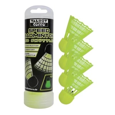 Afbeelding van Talbot Torro Speedbadminton LED shuttles, 4 delige doos