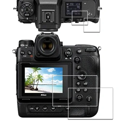 Afbeelding van iDaPro displaybeschermfolie voor Nikon Z8 Z 8 Z9 + boven displayfolie 9H hardheid gehard glas eenvoudige installatie [2 2 stuks]