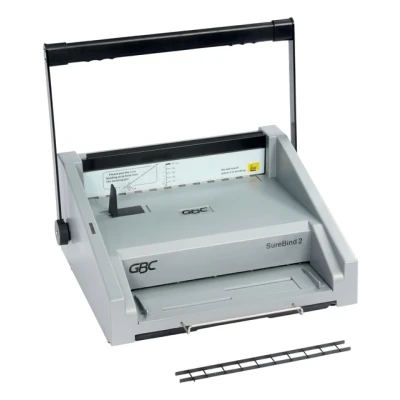 Afbeelding van GBC Surebind 2 Handmatige Pons en Stripbindmachine voor zwaar gebruik Capaciteit 500 A4 vellen