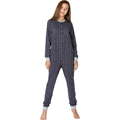 Afbeelding van Merry Style Meisjes Jongeren Pyjama Jumpsuit Lange mouwen broek Katoen MS MS10 335 PJ Marineblauw/Cadeaus 170