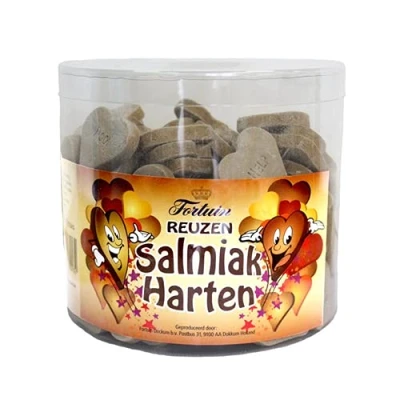 Afbeelding van Fortuin Salmiak Harten 120stuks