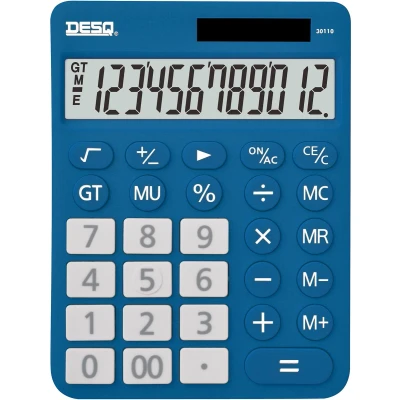 Afbeelding van Desq bureaurekenmachine New Generation XLarge 30110, donkerblauw