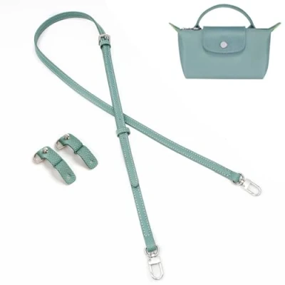 Afbeelding van Portemonnee Bandjes Vervanging, Lederen Handtas Crossbody Schouderriem Verstelbaar voor Longchamp Tas Vrouwen, Blauw Sliver, Blue Klassiek