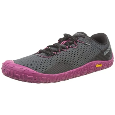 Afbeelding van Merrell Vapor Glove 6 Loopschoen neutraal, Dames, Maat: 36, Grey/pink Textiel