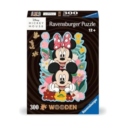 Afbeelding van Ravensburger Houten Legpuzzel Mickey Mouse &amp; Minnie Mouse, 300st.
