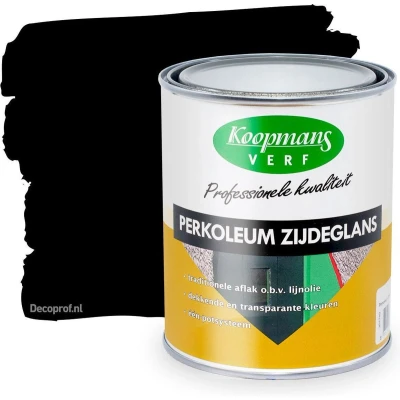 Afbeelding van Koopmans Perkoleum Zijdeglans Dekkend Ready Mixed 0,75 ltr 239 zwart Buitengevel &amp; Tuin