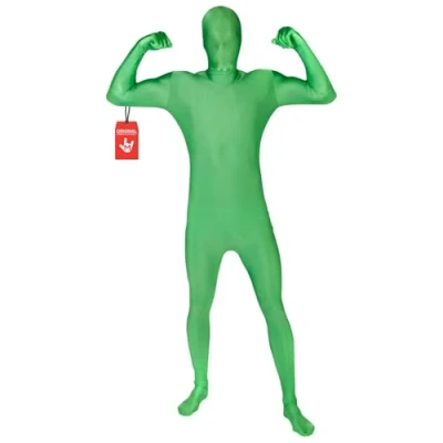 Afbeelding van Volwassenen M Suit groene tweede huid Halloween verkleedkostuum maat XL 5&#039;10 6&#039;2 (178cm 188cm)