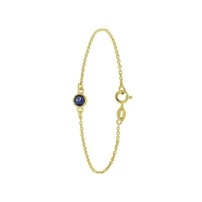 Afbeelding van Lucardi Armband blauw / goud