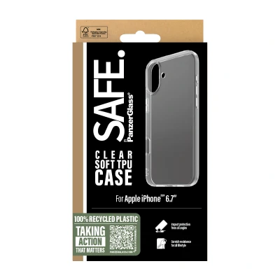 Afbeelding van PanzerGlass SAFE by PG TPU Case 2024 6.7Inch TP, Hoes, Apple, Apple