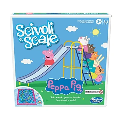 Afbeelding van Hasbro Gaming Peppa Pig F2927103 glijbaan en ladders voor kinderen vanaf 3 jaar, 2 4 spelers