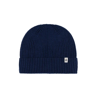 Afbeelding van ROECKL Dop Pure Merino Beanie Navy Donkerblauw