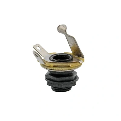 Afbeelding van Musiclily 6.35mm Mono Gitaar Input Jack Female Socket voor Strat Tele Elektrische Bas, Zwart