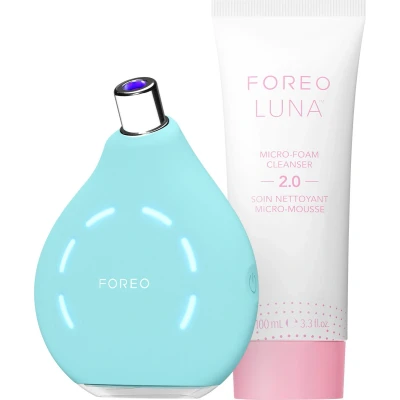 Afbeelding van FOREO Blackheads Suck KIWI Bundel Whitehead &amp; Black Head Remover voor Gezicht + LUNA Micro Foam Cleanser 2.0 100 ml Vacuum Skin Care Tools Mee eter Neus No Pore Strips