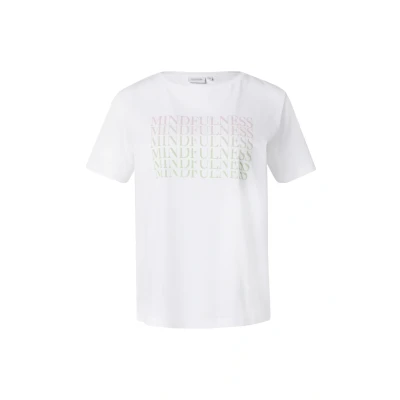Afbeelding van comma casual identity MIT Front Tshirt print, Dames, Maat: 34, Weiß