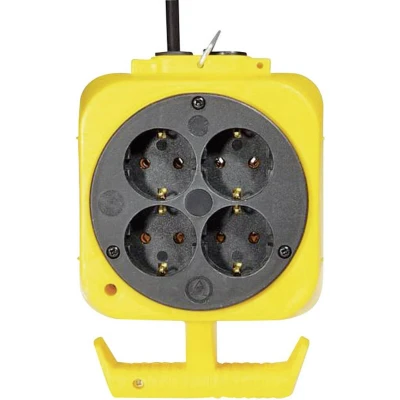 Afbeelding van Brennenstuhl 115.176.0 8 voudig Stopcontactsplitter Geel, Zwart