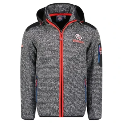 Afbeelding van Geographical Norway Uland Heren Dikke Fleece Warme Ritssluiting Sweatjack Winter Warm Zacht Sweatshirt met Lange Mouwen Ideaal Herfst (Zwart L), Zwart, L/Tall