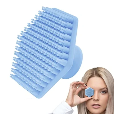 Afbeelding van Siliconen gezichtsreinigingsborstel,Siliconen Gezicht Scrubber Exfoliator met Handvat gezichtsscrub, gezichtsreiniging Rubberen gezichtsscrubborstel voor delicate diepe reiniging Jimii