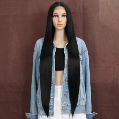 Afbeelding van Style Icon Pruiken Lace Front Synthetische 93cm Lange Rechte Pruik Kant Voor Vrouwen