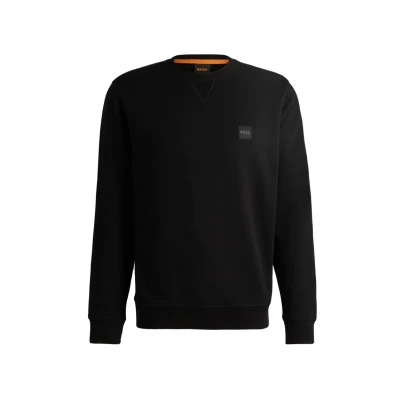 Afbeelding van HUGO BOSS heren Westart sweater met logo in de kleur Zwart, maat: S
